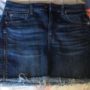 American eagle denim mini skirt